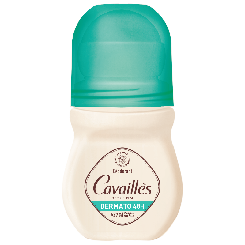 07941_2D_800PX_ROLL_ON_DERMATO Rogé Cavaillès Déodorant Dermato 48H - 97% d'origine naturelle (Roll-on 50 ml) – Image 1